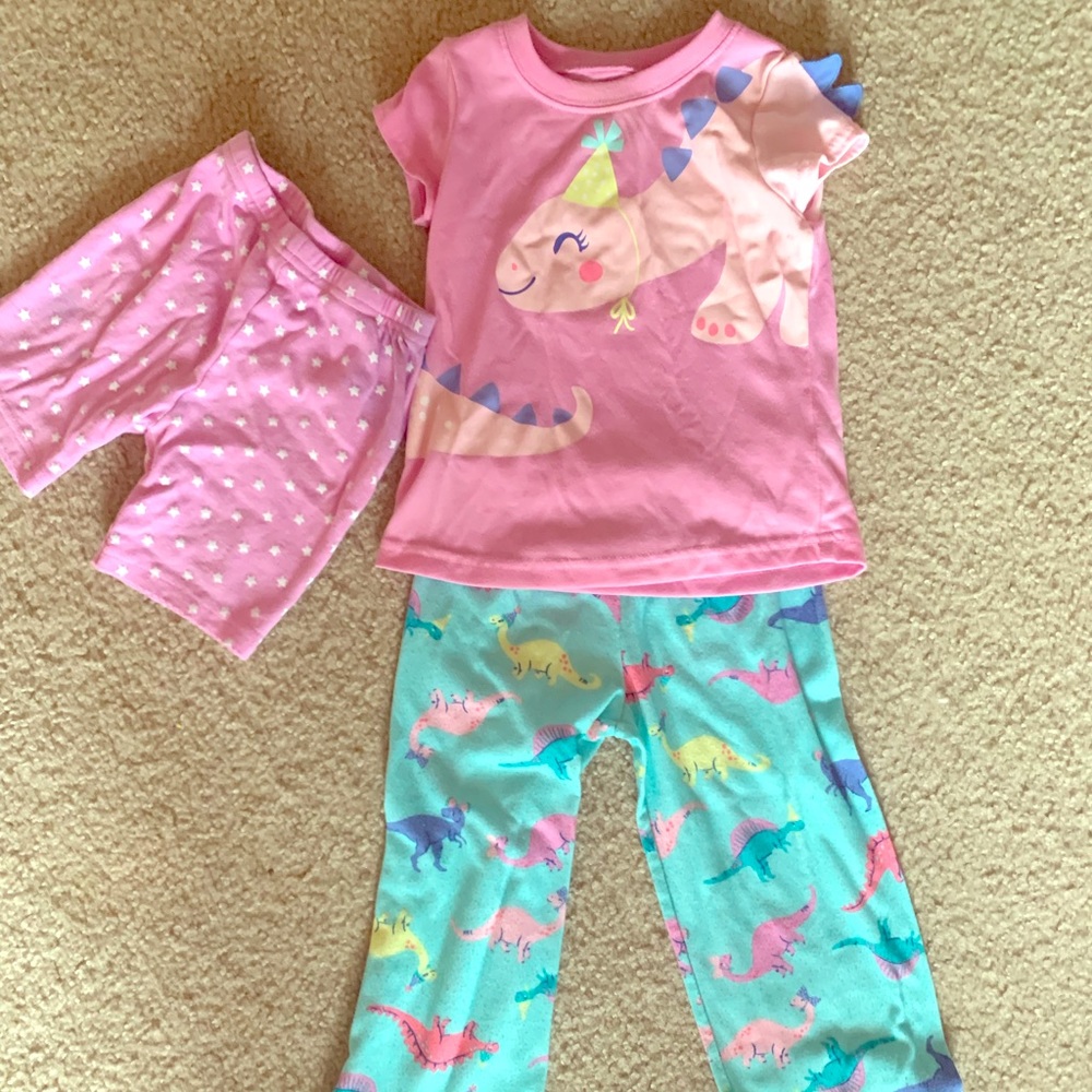 Carter’s Girls 2t Birthday Dinosaur Pajamas